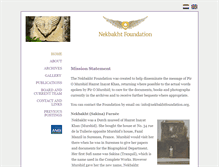 Tablet Screenshot of nekbakhtfoundation.org